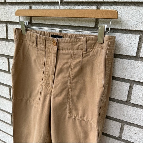 Talbots Cotton Canvas Cargo Slim Leg Pants Khaki Tan - Picture 2 of 11